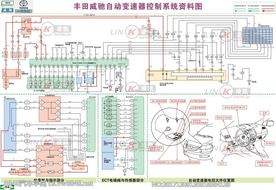 一汽丰田威驰 ·自动变速器控制系统资料图